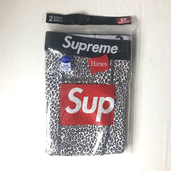 supreme leopard hanes